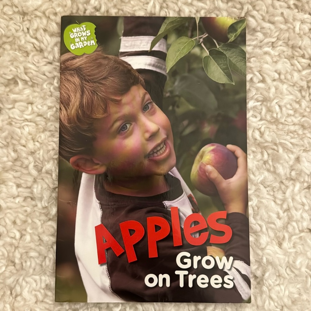 ⛱️2/$5⛱️Apples grow on trees, softcover, 2012